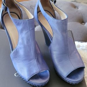 Vince Camuto Blue Leather Shoes